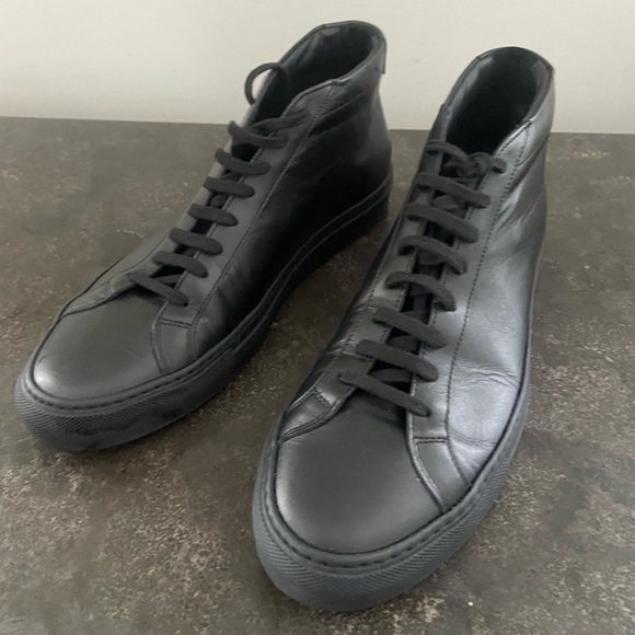 Common Projects Men's Original Achilles Mid-Top Sneakers - Picture 2 of 9